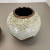 Set of 2 ceramic oottery "Lava" Vases by Dümler and Breiden, Germany, 1960s