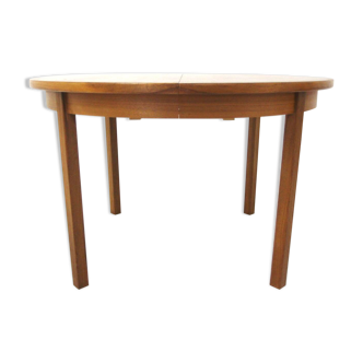 Scandinavian walnut dining table, Sweden, 1960s