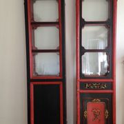 Pair of 3-panel screens