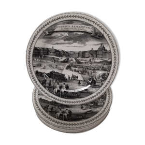 Lot de 4 assiettes dessert la grande