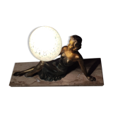 Women's lamp bronze and marble