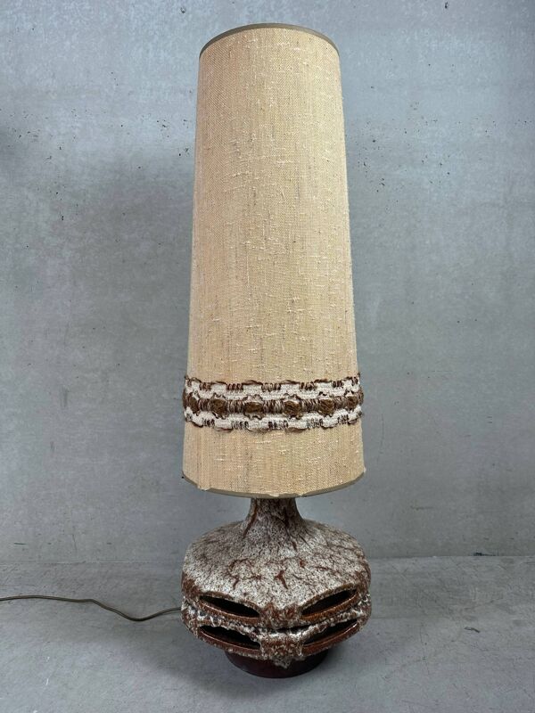 Lampe de sol vintage XL en fat lava – Stein Keramik