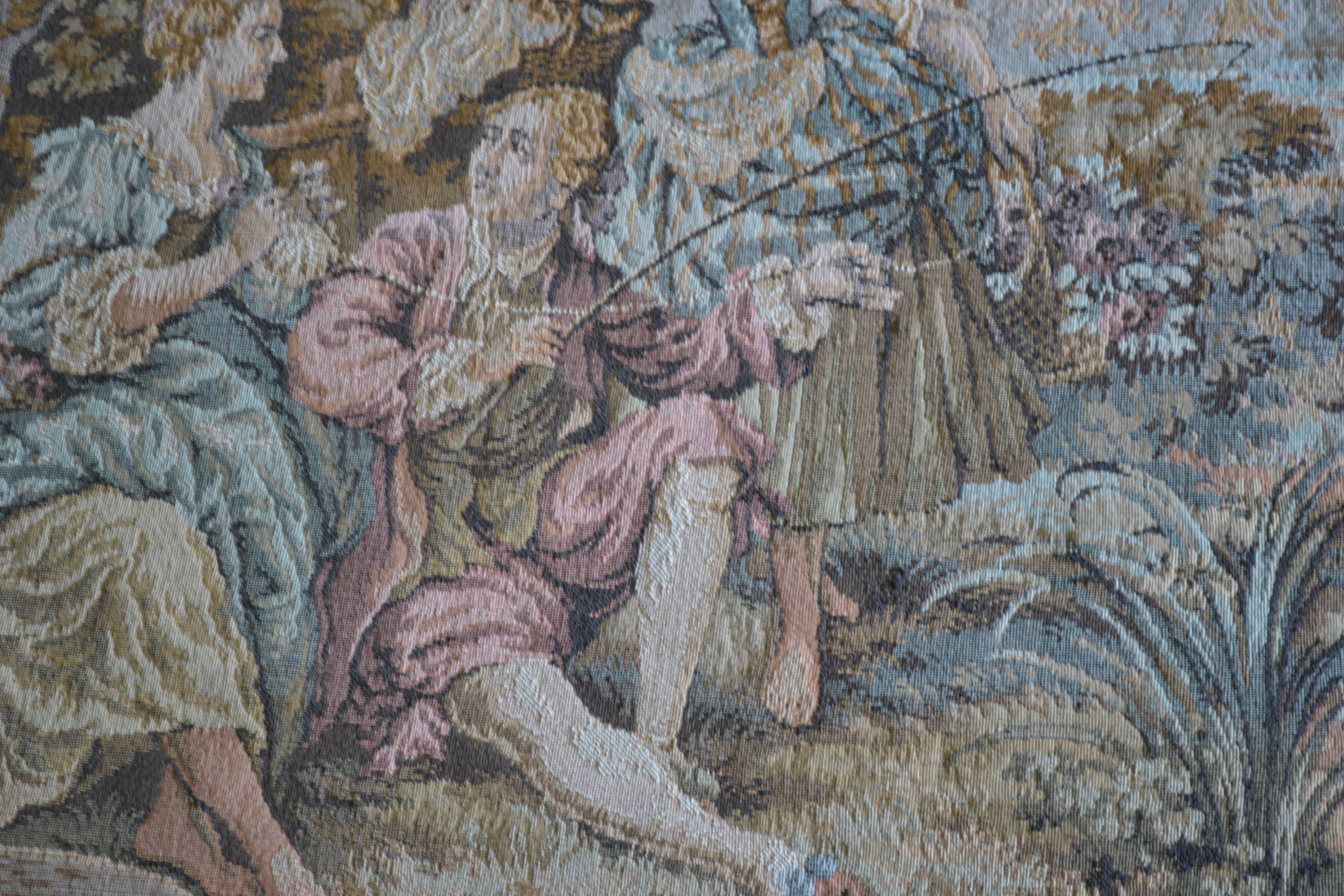 "Fishing party of Madame de Maintenon" Classical-inspired tapestry