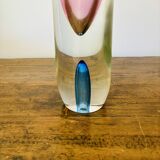 Vase en verre sommerso de Murano, années 1960, dans le style de Flavio Poli