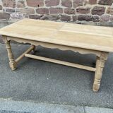 Farmhouse table natural raw oak 50s