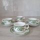 Tasses et sous-tasses en porcelaine Old Gustavberg, collection Fasan