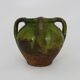 Gargoulette, pottery water pitcher in glazed green terracotta, Haute Pyrénées. 18th century