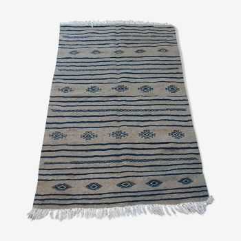 Grey carpet, in wool, Berber, Moroccan 150x100cm