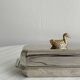 Vintage silver-plated metal butter dish