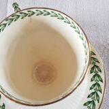Old Sarguemines porcelain coffee cups