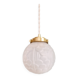 Art Deco satin glass pendant/lamp (5 available)