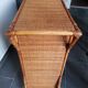Chest of drawers in canning rattan and bamboo