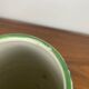 Vase Italien San Marino Titano, motif floral vert et bleu, MCM