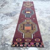 Handmade Large Colorful Hallway Rug