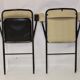 Pair of folding chairs with vintage armrests, 70s