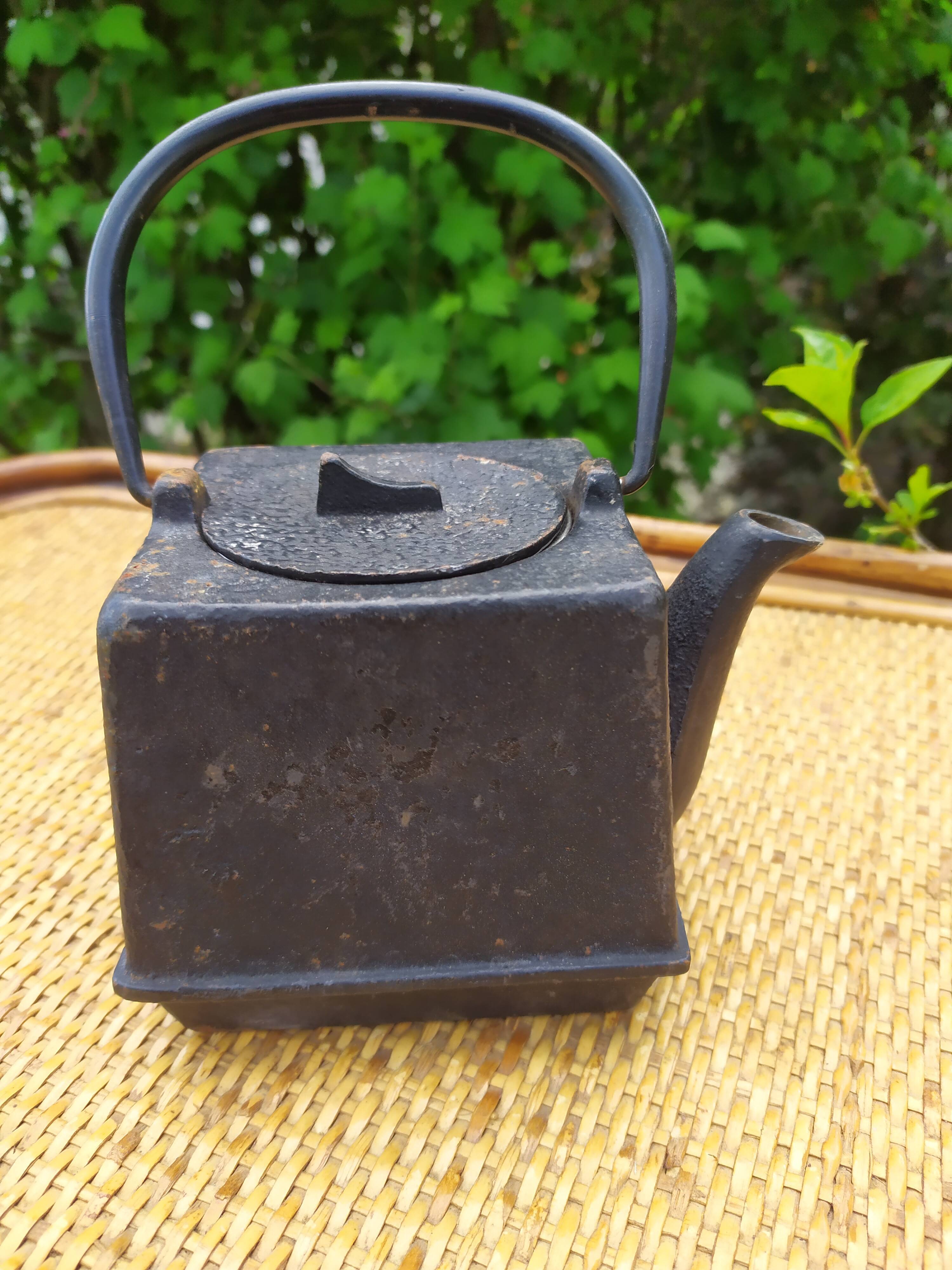 small cast iron teapot
