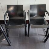 Thonet S320 black chairs