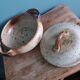 Vegetable tureen in Puisaye sandstone signed Jean-Pierre Prud'homme