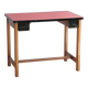 Vintage children's desk in solid oak and red formica, 50s/60s