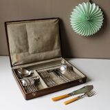 Silver cutlery box early 20th century