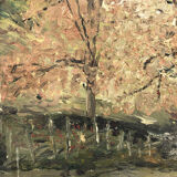 Oil-on-canvas painting "The Campaign"