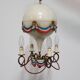 French Style Balloon Toleware Chandelier from the 1950s