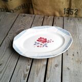 Oval dish Digoin Sarreguemines collection Josiane