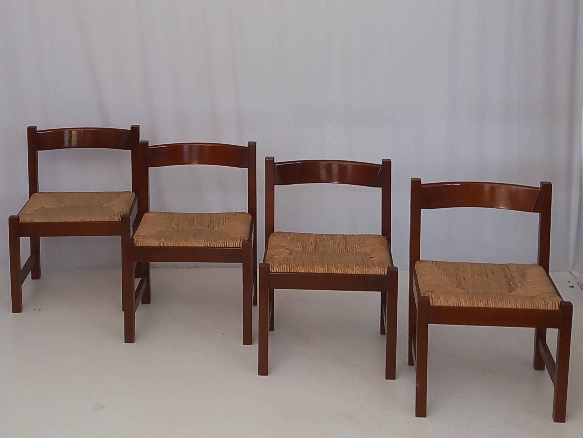 Set of 4 Torbecchia Chairs by Giovanni Michelucci for Poltronova, 70s