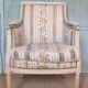 Louis XVI Shepherdess, 19th century copy, upholstered, beautiful antique chiseled