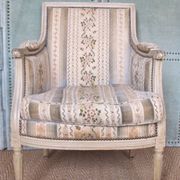 Louis XVI Shepherdess, 19th century copy, upholstered, beautiful antique chiseled