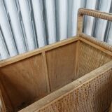 Wicker chest basket