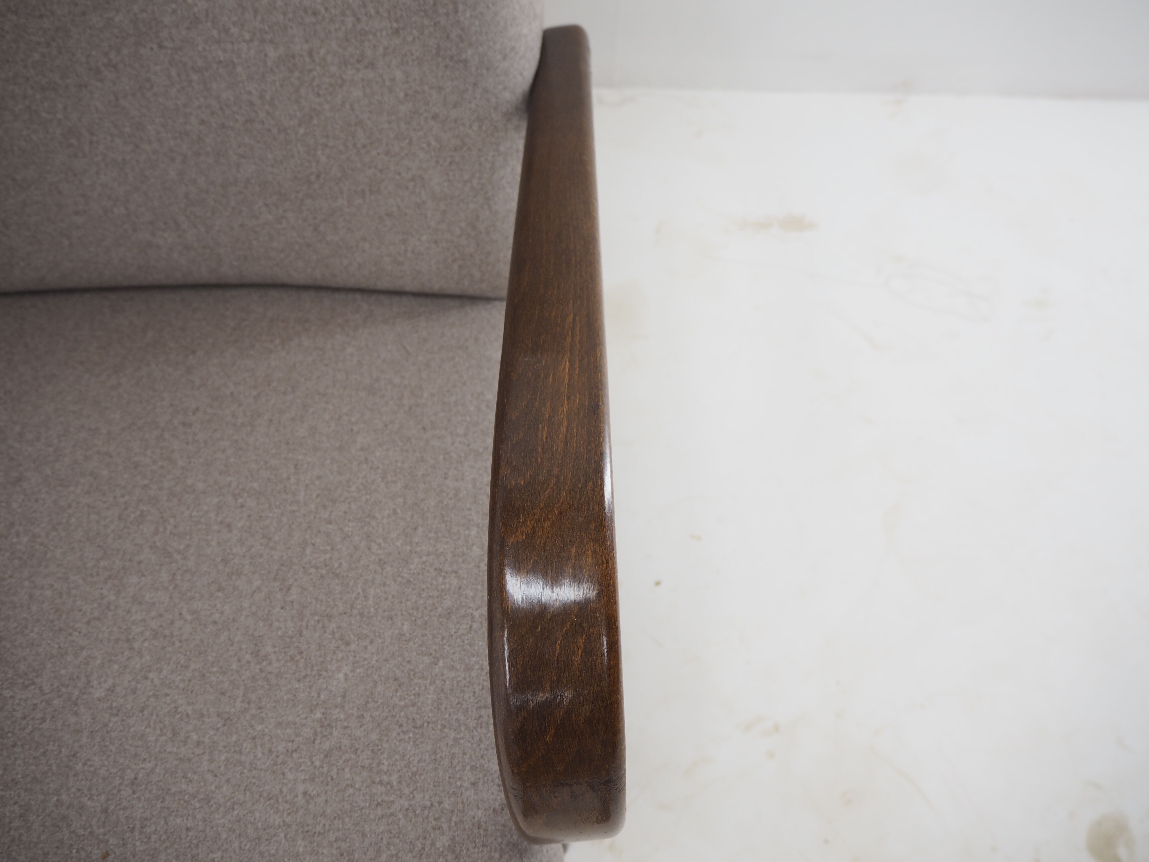 1960s pair of Ton/Thonet beech armchairs, czechoslovakia