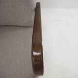 1960s pair of Ton/Thonet beech armchairs, czechoslovakia