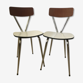 Duo de chaises formica