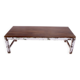 Burmese teak coffee table