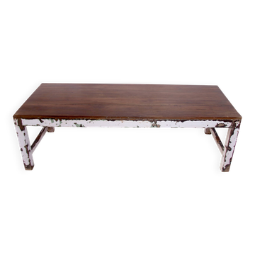 Burmese teak coffee table