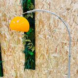 Orange round floor lamp