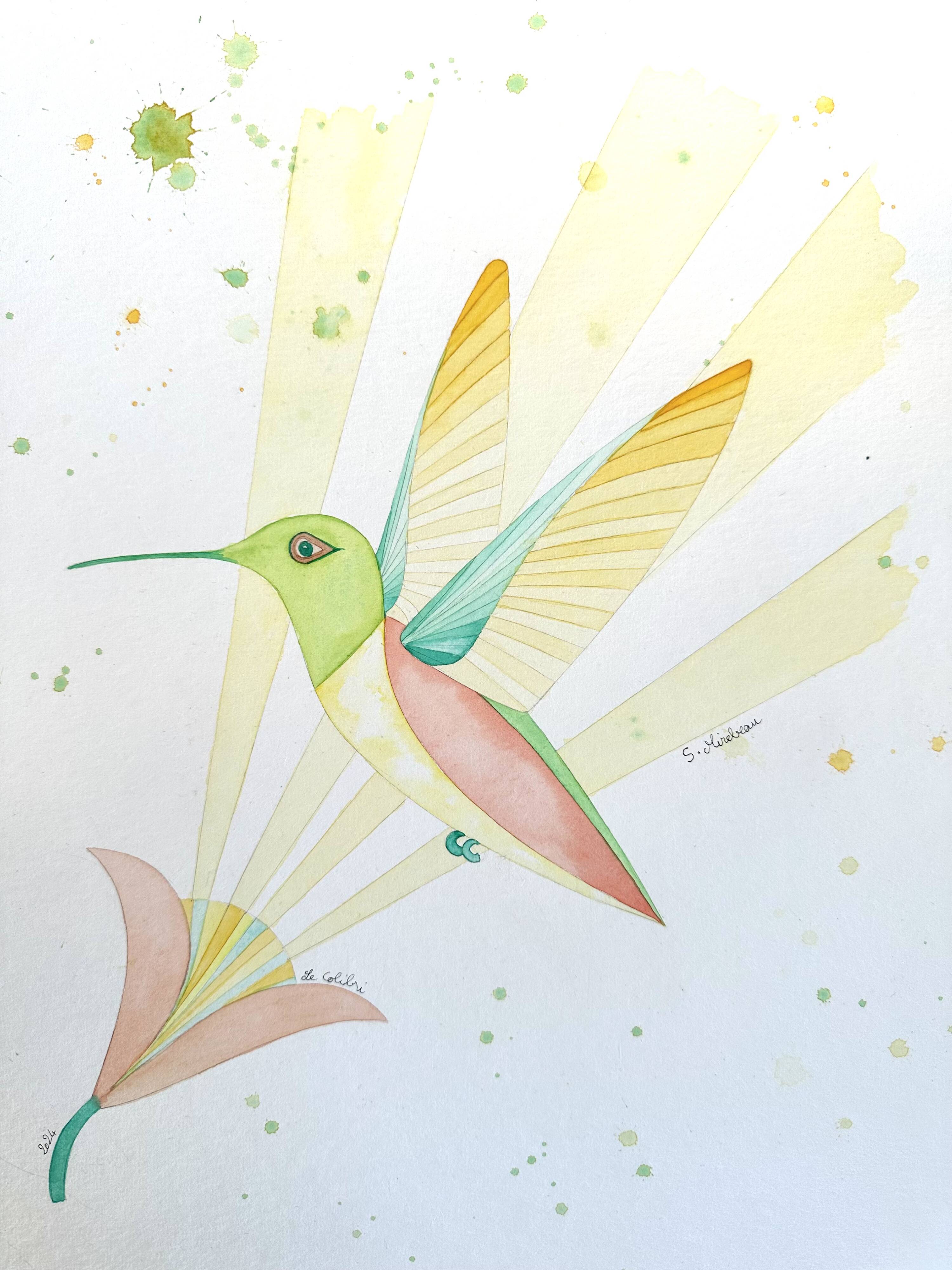 Hummingbird watercolor