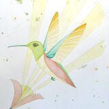 Hummingbird watercolor