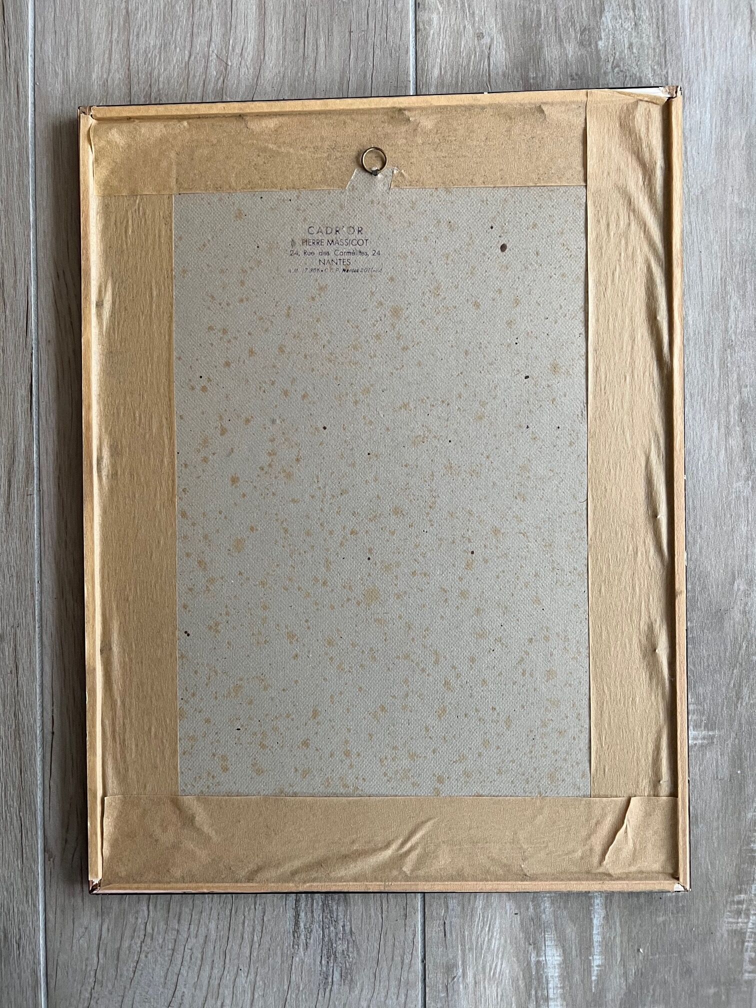 Gravure oiseau encadrée