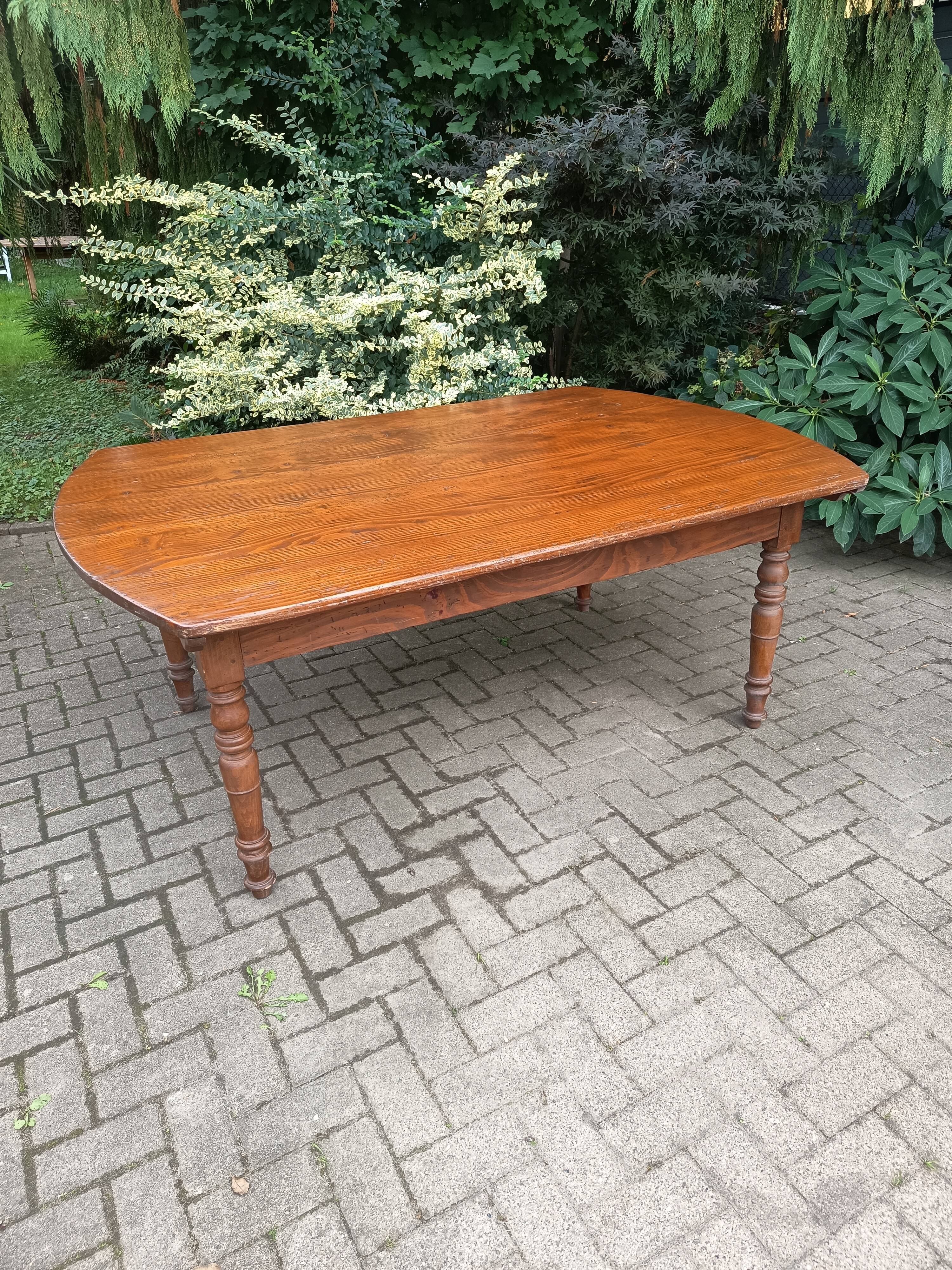 Large farmhouse table, 19th century