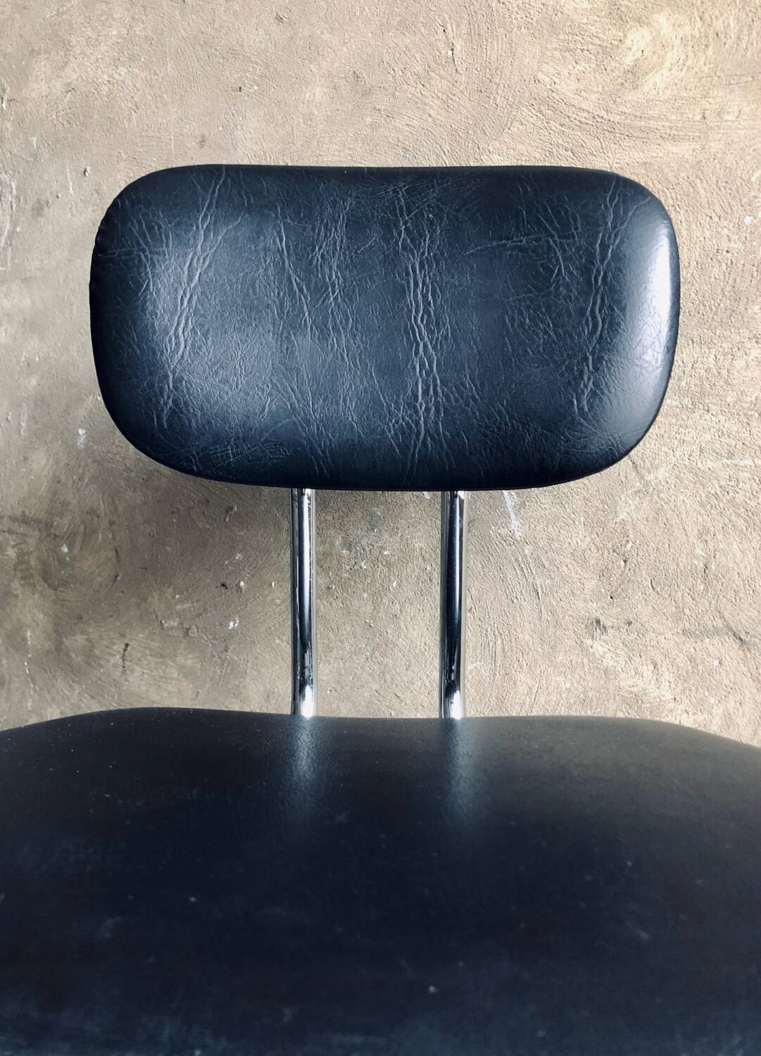 1950s/60s Chrome and Faux Leather Office Chair