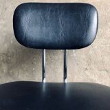 1950s/60s Chrome and Faux Leather Office Chair