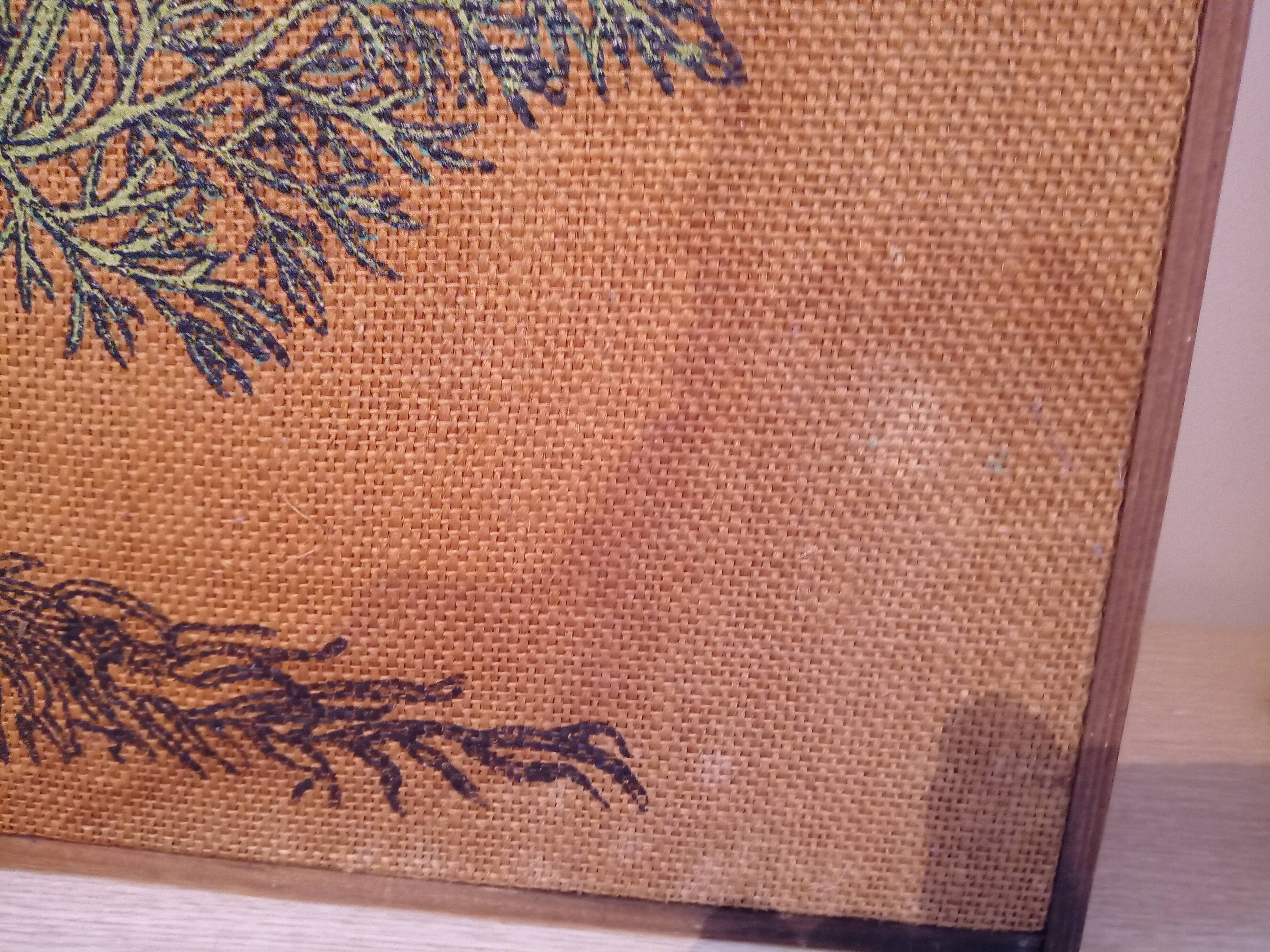 Oil on flaxseed canvas on chamomile wood