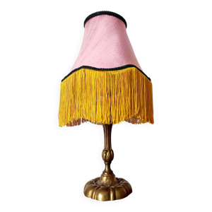 Lampe Art nouveau, abat-jour - franges