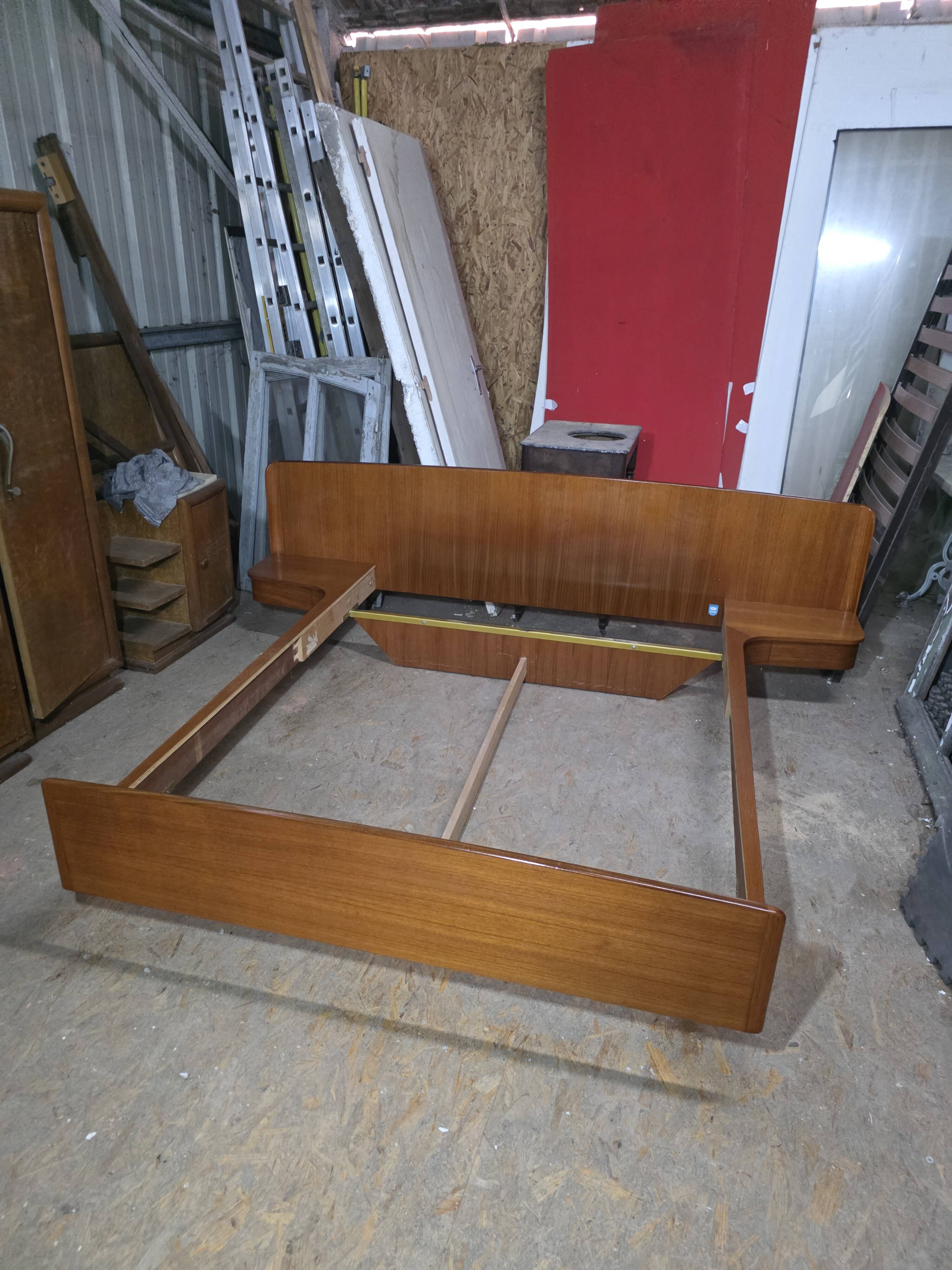 Scandinavian teak bed from the 1960s.
