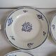 6 Flat Plates in earthenware Moulin des Loups & Hamage model Lucien