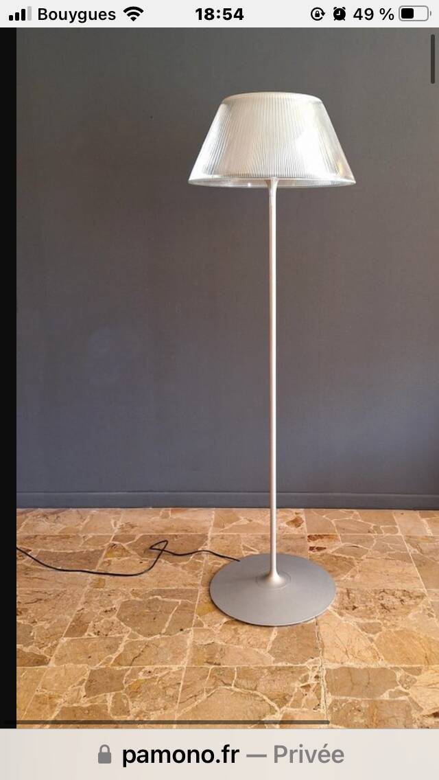 Romeo moon floor lamp By Philippe Starck
