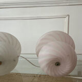 Pair of Murano glass mushroom lamps, 1970