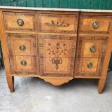 LOUIS XVI STYLE MARQUETRY 3-DRAWER CHEST